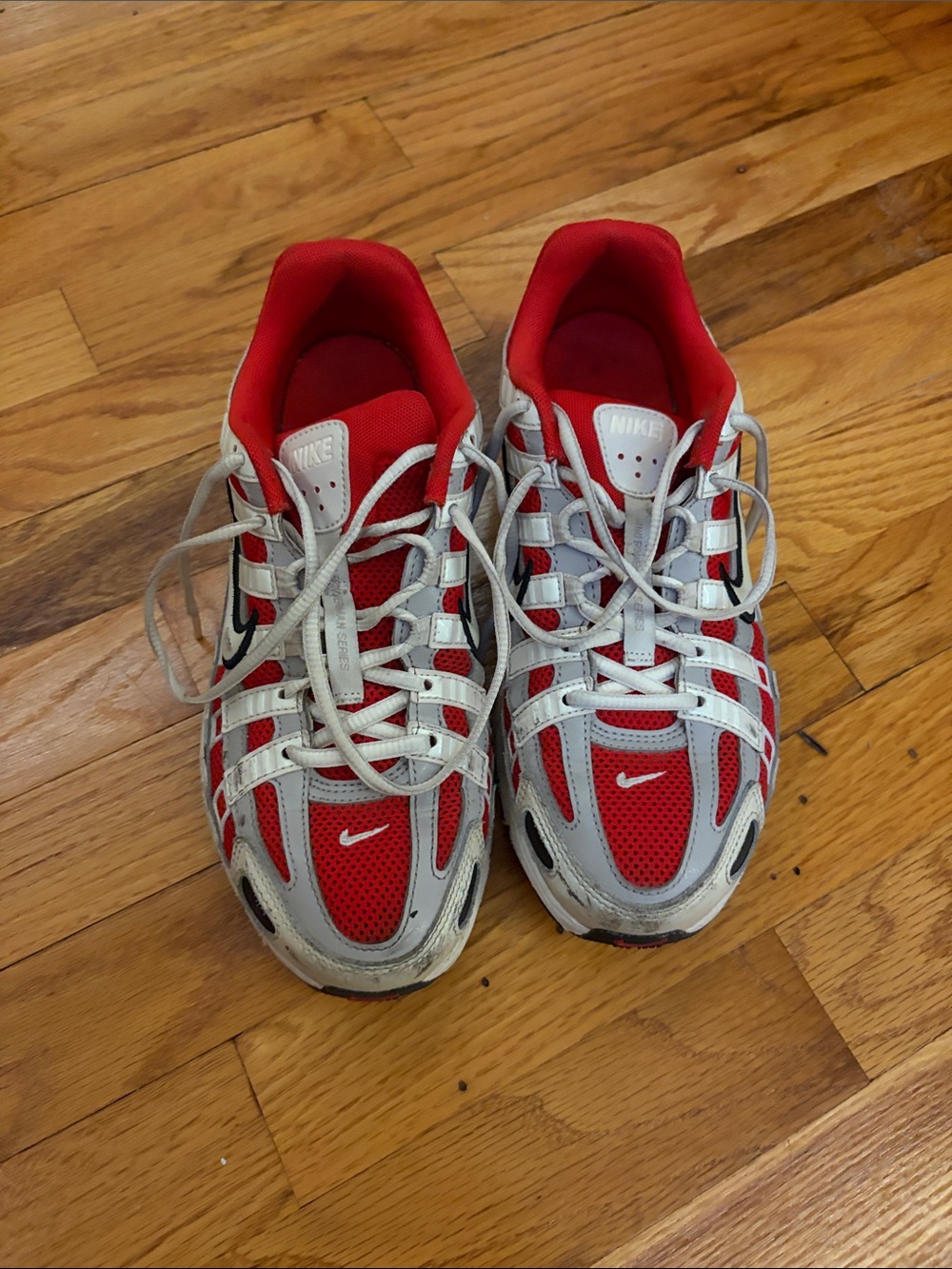 Nike Red and White Women's Sneakers